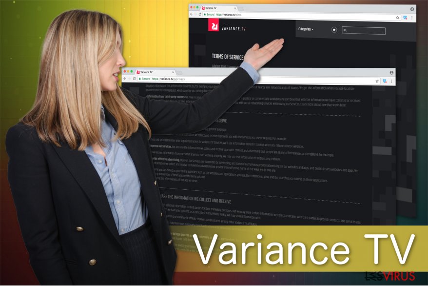 Illustration du virus Variance TV