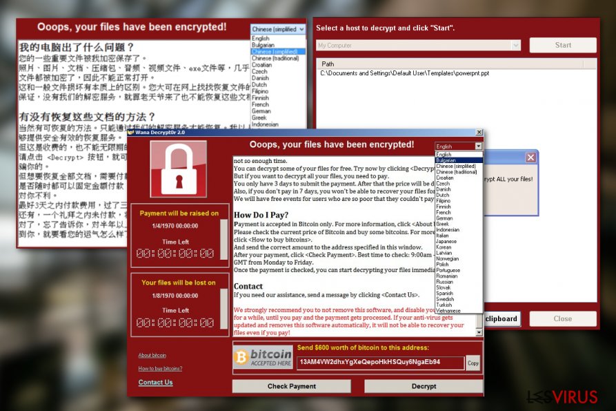 Le virus WanaCrypt0r Le virus WanaCrypt0r
