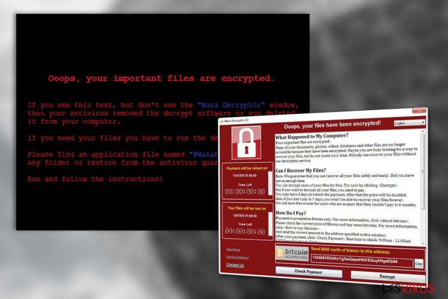 le virus WanaCrypt0r le virus WanaCrypt0r