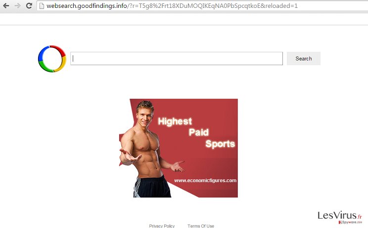 Websearch.goodfindings.info virus instantané Websearch.goodfindings.info virus instantané