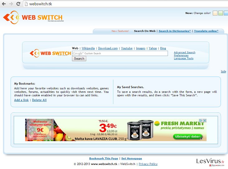 Webswitch.tk hijack instantané Webswitch.tk hijack instantané