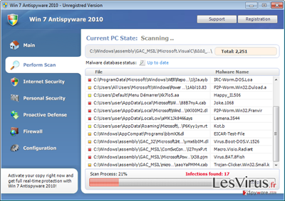 Win 7 Antispyware 2010 instantané Win 7 Antispyware 2010 instantané