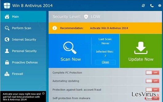 Win 8 Antivirus 2014 instantané Win 8 Antivirus 2014 instantané