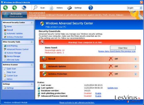 Windows AntiBreach Module instantané Windows AntiBreach Module instantané