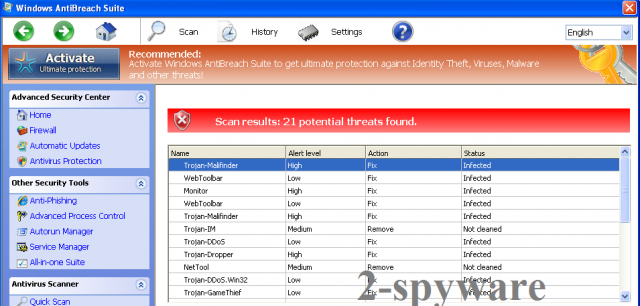 Windows AntiBreach Suite instantané Windows AntiBreach Suite instantané