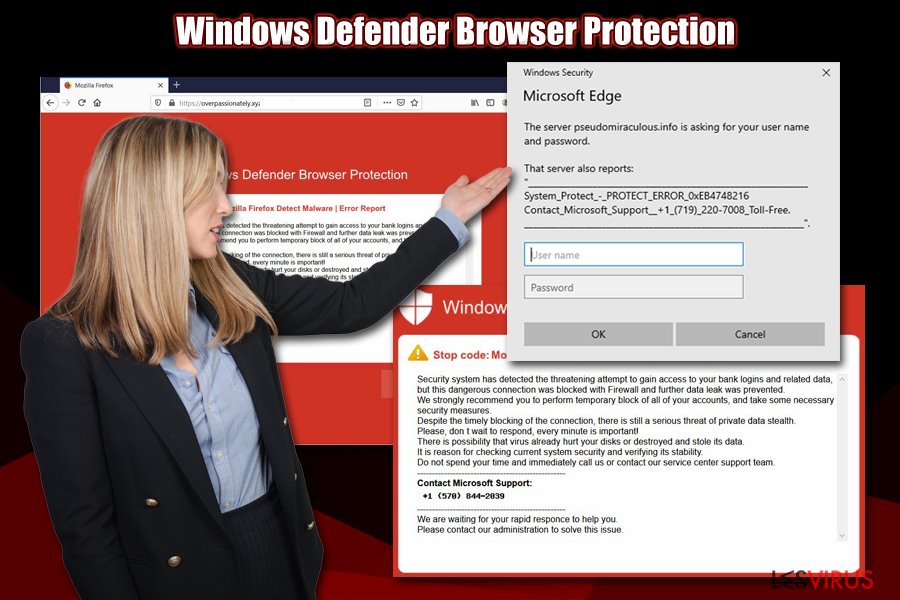 L'escroquerie Windows Defender Browser Protection