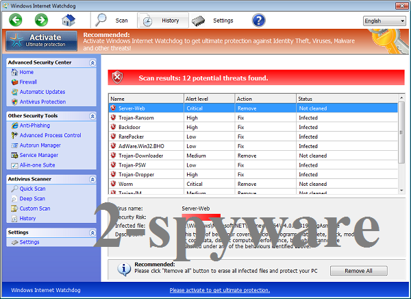 Windows Internet Watchdog instantané Windows Internet Watchdog instantané