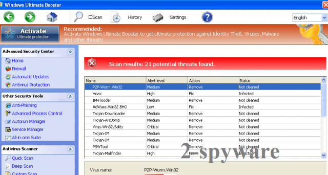 Windows Ultimate Booster instantané Windows Ultimate Booster instantané