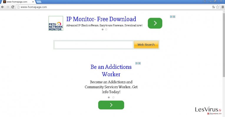 Www-homepage.com hijack instantané Www-homepage.com hijack instantané
