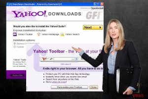 La barre d'outils Yahoo