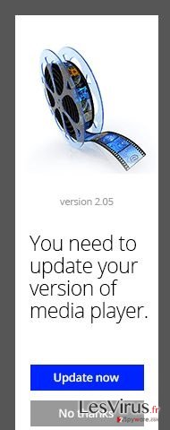 You need to update your version of media player instantané You need to update your version of media player instantané