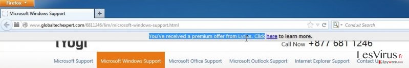 'You’ve received a premium offer' virus instantané 'You’ve received a premium offer' virus instantané