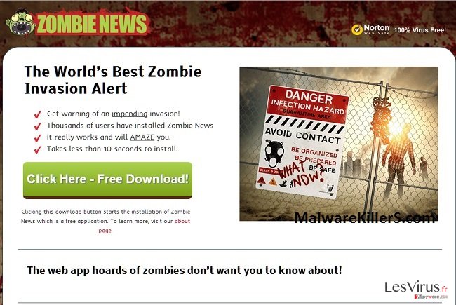 Zombie News adware instantané Zombie News adware instantané